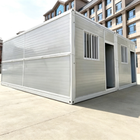 Conteneur Cabine Portable Robuste 20ft 40ft, Maisons Préfabriquées, Mini-Maisons Mobiles Préfabriquées, Maison Conteneur Pliable
