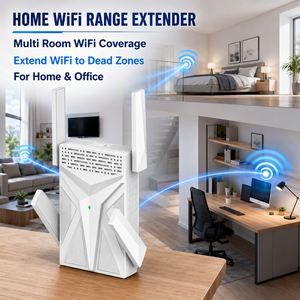Repetidor WiFi 6 de Doble Banda, Amplificador de Señal WiFi, Potenciador de Red de 3000Mbps para Juegos, Streaming y Red Doméstica, 4 Antenas - Product Image 5