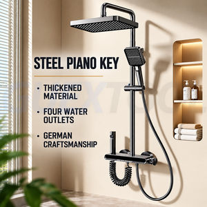 Nouveau set de douche à touches piano, haute pression, thermostatique, kit complet pour salle de bain - Product Image 2