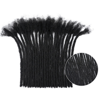 Originea Estensioni di Capelli Umani 100% di Alta Qualità per Dreadlock, Nero Naturale, Larghezza 0,6 cm, Capelli Brasiliani per Locs 6-18 Pollici