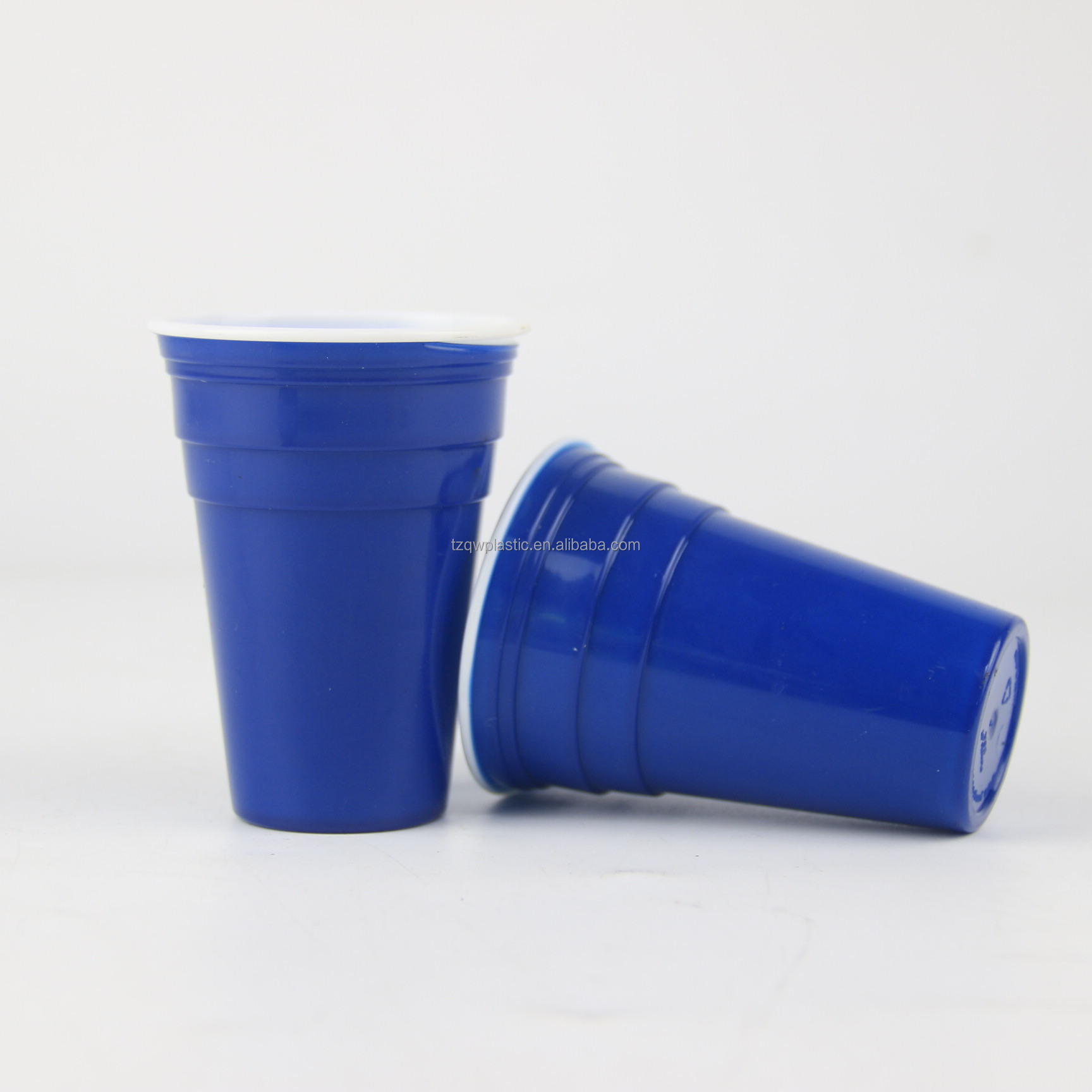 2oz/70ml Red Mini Party Cup Plastic Shot Glass-Blue