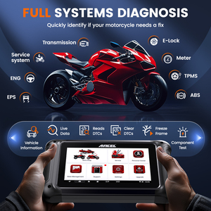 เครื่องมือวินิจฉัยรถยนต์ ANCEL MT700 Pro สำหรับมอเตอร์ไซค์ รีเซ็ตน้ำมัน เบรก ABS <span class=keywords><strong>ระบบ</strong></span> TPMS รีเซ็ตได้ 31 <span class=keywords><strong>ระบบ</strong></span> วินิจฉัยและซ่อมแซมรถยนต์ - Product Image 3