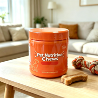 Comprimés à mâcher nutritifs pour chiens, collations nutritives, formule nutritionnelle pour animaux de compagnie, saveurs personnalisables, fabricant d'aliments pour animaux de compagnie