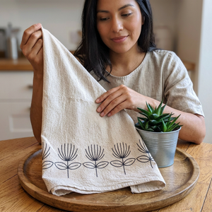 Fabricant OEM, vente en gros de torchons en coton, linge de cuisine français de haute qualité, torchon à vaisselle personnalisé imprimé à l'écran - Product Image 1