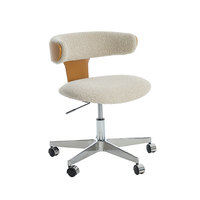 Chaise de bureau ergonomique moderne réglable en hauteur avec support lombaire, chaise de bureau pour ordinateur, chaise pour bureau et salon