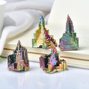 En gros Minéral de Bismuth Naturel, Pierre Brute, Minéral <span class=keywords><strong>Rare</strong></span>, Minéral Arc-en-ciel, Spécimen de Bismuth Irrégulier pour Collection - Product Image 5