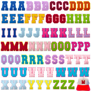 26 petits patchs de broderie alphabet chenille anglais colorés <span class=keywords><strong>sur</strong></span> lettres - Product Image 1