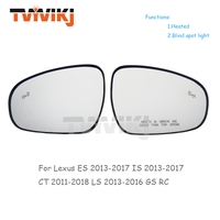 Rétroviseur latéral gauche et droit pour Lexus ES 2013-2017, IS 2013-2017, CT 2011-2018, LS 2013-2016 avec éclairage d'angle mort