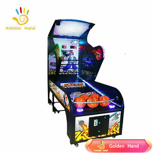 Machine de jeu de tir au <span class=keywords><strong>basket</strong></span>-ball à monnayeur avec tableau de scores LCD, construction en métal et plastique, utilisation en intérieur, langues personnalisables - Product Image 6