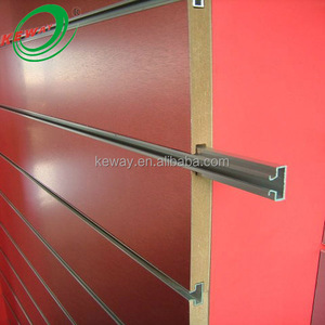Precio de fábrica Keway 15mm 18mm Ranurado Groove Slatwall Mdf Paneles para estantes de exhibición - Product Image 4