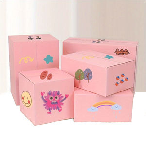 Neues Design 10x7x6 Zoll Pink Wellpappe Mailer Boxen Langlebige Klein unternehmen Mailing Verpackung Prägung Druck handhabung - Product Image 6