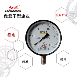 Manomètre à ammoniac HONGQI YA-150 YZA-150 150 mm Précision 1,6% Raccord M20*1,5 pour entrepôt frigorifique - Product Image 1