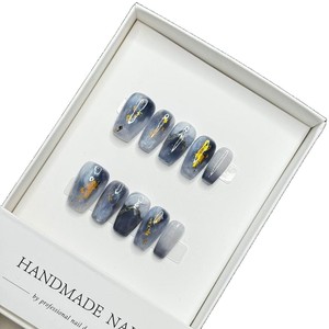 Venta al por mayor de lujo de moda <span class=keywords><strong>Rosa</strong></span> Press-On Nails Diseño de salón hecho a mano para dedos de larga duración Unique Stick-On Nails - Product Image 5