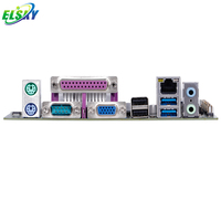 Placa Base ELSKY ATOM J1800 con Procesador, Disco Duro de 2.5, Fuente de Alimentación ATX, PS/2, RS232COM, Sin Ventilador, con Pin LPT