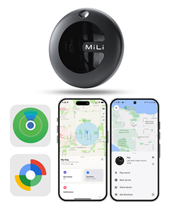 Traceur GPS intelligent MiLi MiTag, navigation GPS, étanche IP67, pour bagages, valises, sacs, portefeuilles, dispositif adapté aux enfants, compatible iOS - Product Image 1