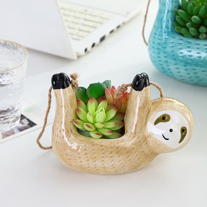 Đường kính lớn thịt đồ trang trí hoạt hình xuyên biên giới cây vẽ tay lười biếng treo nồi treo tường con lười trang trí nồi - Product Image 4