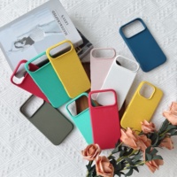 Casing HP Matte TPU Bahan Ramah Lingkungan Lembut Menyentuh Kulit Tahan Guncangan untuk iPhone 11 12 13 14 15 16 17 18 Pro Max