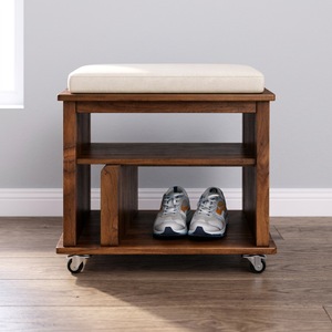 Claremont Shoe <b>Bench</b> in minimalist style, perfect for apartments, offers sleek <b>storage</b> with 508 x 430 x 544 dimensions - Product Image 3