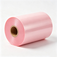 Ruban thermique rose Haoxuan 60 mm x 300 m, ruban couleur compact pour petites étiquettes, emballages et impression de produits