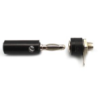 Prise banane 4 mm avec vis de fixation et connecteur empilable pour amplificateur et haut-parleur, lot de 4, prix pour 5 ensembles