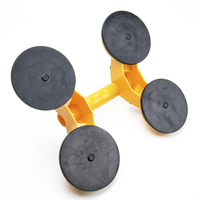 Heavy Duty 4 Head Plastic Rubber Tile Glass Suction Cups Vacuum Suction Cup Glass Sucker Universal Glass Tile Lifter