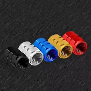 锌合金轮胎气门嘴盖通用防尘汽车气口盖适用于车轮配件 - Product Image 1