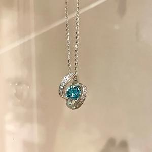 Collier pendentif en argent pur S925 de style minimaliste avec nœud perlé et chaîne claviculaire, cadeau de luxe pour filles - Product Image 3