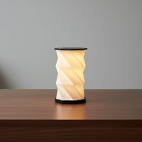 Lampe pliable LED moderne en forme de diamant, veilleuse, cadeaux d'entreprise, cadeau personnalisé pour bibliothèque, bar, café