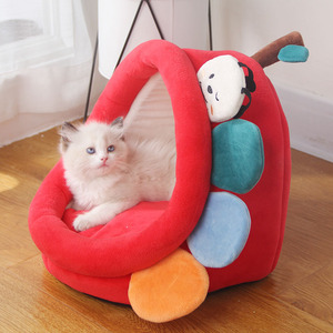 Custom Cozy Hut <b>Igloo</b> Enclosed Pet Tent Cave House Indoor Covered Cat <b>Bed</b> for Small <b>Dogs</b> Puppy Kitten - Product Image 3