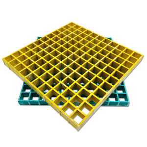 Grilles de sol en <span class=keywords><strong>plastique</strong></span> pour atelier de detailing automobile, grilles de lavage de voitures en FRP moulé colorées - Product Image 3