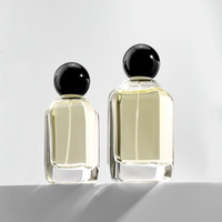 Cylindre de luxe personnalisé brun 30ml 50ml 100ml Bouteilles de parfum en verre vides personnalisées Vaporisateur de parfum Conteneur de parfum en gros