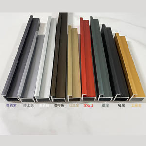 20 portes en verre minimalistes avec cadre en aluminium Loquets de porte élégants pour armoire - Product Image 4