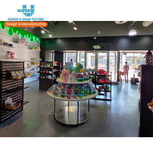 Kit de resina de diseño de exhibición de <span class=keywords><strong>tienda</strong></span> de juguetes, estantes de exhibición de juguetes personalizados, estante de supermercado de Metal, exhibición giratoria de juguete - Product Image 1