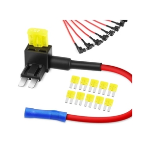 Boîtier de fusibles micro 2 <span class=keywords><strong>ATR</strong></span> APT 16 AWG de 6 pouces avec support de lame de fusible de voiture, bloc de fusibles étanche à LED et bornes - Product Image 1