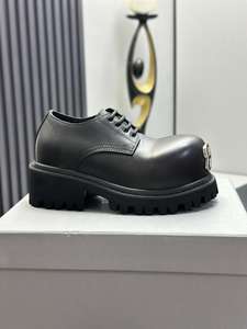 Zapatos de suela gruesa de marca en stock, cómodos, transpirables, con cordones, zapatos de cuero para hombre de estilo casual de negocios a la moda - Product Image 2