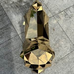 Décoration extérieure de jardin Grande taille en acier inoxydable noir Animal en métal Chien de taureau <span class=keywords><strong>anglais</strong></span> <span class=keywords><strong>Statue</strong></span> de <span class=keywords><strong>bouledogue</strong></span> britannique à vendre - Product Image 5