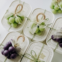 Bougie parfumée artisanale en cire de soja en forme de raisin, cadeau romantique original, décoration d'intérieur, cadeaux de mariage, bougie aromatique