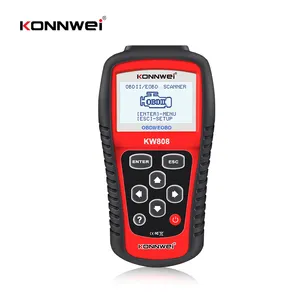 Konnwei Pemindai Diagnostik Otomatis KW808 OBD2 OBDII, Pemindai Asli