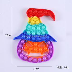 Juguete Sensorial Antiestrés de Silicona con Burbujas de Colores Arcoíris, Regalo para Fiestas de Navidad, Unisex, para Halloween - Product Image 4