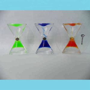 アクリル反重力液体モーションアップワード砂時計ウォーターサンドグラスフローティングアワーグラスサスペンションフィジェット冷蔵庫マグネット - Product Image 6