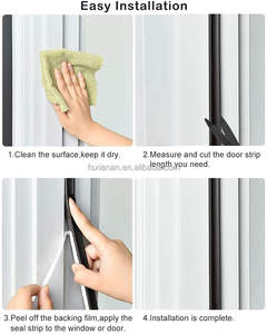 Bande d'étanchéité en <span class=keywords><strong>mousse</strong></span> à cellules fermées en forme de D autocollante, bande d'étanchéité en PU durable pour le revêtement des portes et des fenêtres, <span class=keywords><strong>mousse</strong></span> PU flexible - Product Image 6