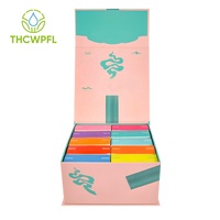 Boîte d'emballage de cartouche kraft en carton rigide à impression UV avec logo personnalisé écologique Boîte de papier vide jetable de 1ml pour chariot en verre