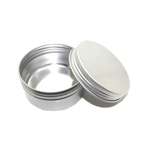 กล่องอะลูมิเนียมทรงกลมแบบกำหนดเองพร้อมฝาเกลียวสำหรับเก็บของ - Product Image 1
