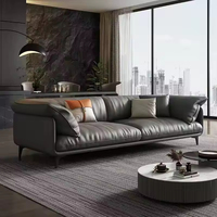 Italienisches Minimalistisches Technologie-Sofa aus Ultrafeinem Faserstoff, Modernes Minimalistisches Nordisches Kombinationssofa für Wohnzimmer