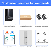 Cerradura de Huella Digital Inteligente Tuya, Bloqueo Biométrico Automático, Tarjeta IC, WiFi, Aplicación, Combinación, Cerraduras Inteligentes para Seguridad del Hogar