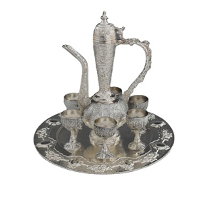 Ensemble de tasses et plateau décoratifs musulmans pour boire, style Ramadan, avec motif Zemzem - Product Image 3