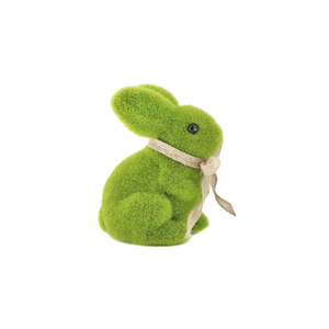 <span class=keywords><strong>Venta</strong></span> directa de fábrica Polyfoam Pascua verde flocado 12 cm pequeño conejo lindo conejito decoración para Decoración de mesa decoraciones de fiesta - Product Image 2