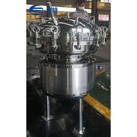 Réacteur mobile sanitaire SUOTE en acier inoxydable 304 316L avec cuve agitée et commande pneumatique pour l'industrie chimique et biotechnologique