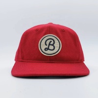 Muestra gratis de lana Unisex correa de ala plana Snapback gorra de béisbol de alta calidad sin estructura papá Golf Polo sombrero gorra de béisbol con Pa
