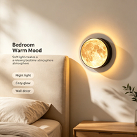 Lampe murale LED moderne pour chambre à coucher, applique murale décorative de luxe créative pour salon, texture lunaire